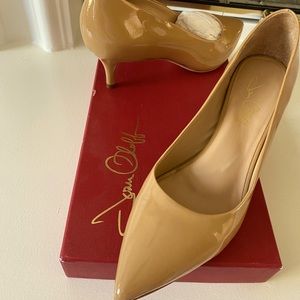 Nude Patent Joan Orloff Pumps